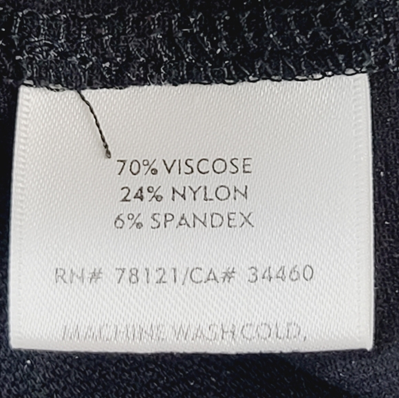 Eileen Fischer Women's Small System Washable Crepe Wide Leg Capri Pants Black - Picture 9 of 9